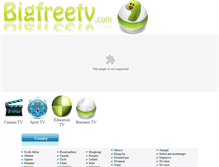 Tablet Screenshot of bigfreetv.com